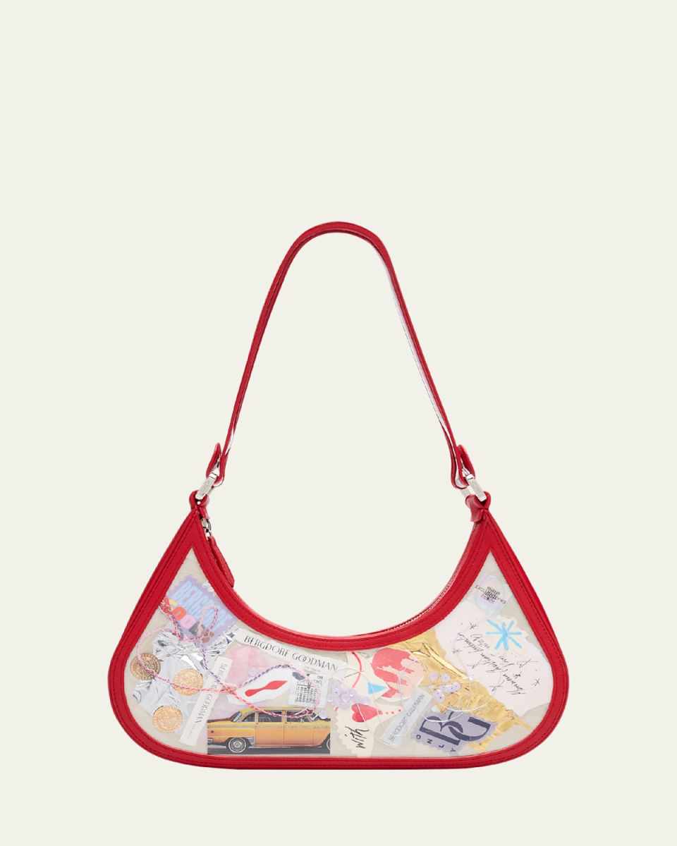 Bambi Trash NYC Collage Printed Shoulder Bag
